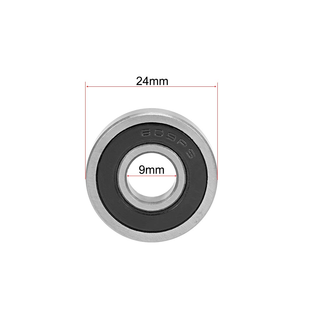 Bearing 609 2RS 609RS  Dimension 9x24x7mm 609zz 